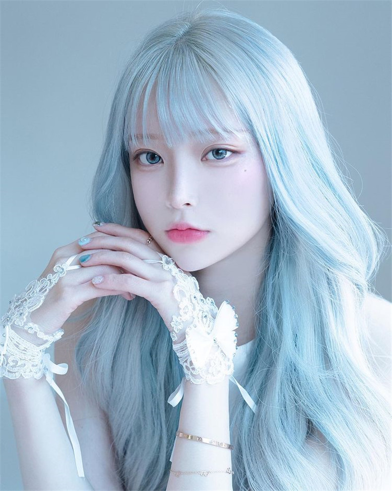 各种髮色都合适!韩国冰山美女《吴智恩》冷色调髮色精灵感爆棚!-真好呀