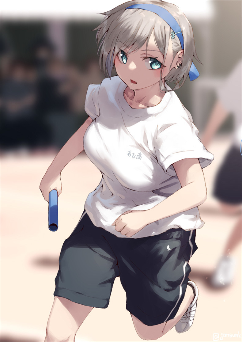 图片[4]-绘师《运动中的女高中生》二次元美少女流汗也是香的！-真好呀