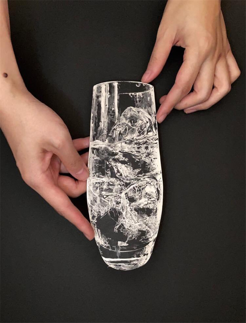 图片[5]-《纸雕的玻璃製品》超逼真以為是真正「玻璃製品」！还可能拿它装水！-真好呀