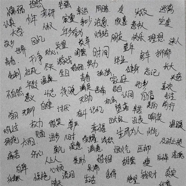 做个小游戏 你先看到哪个字-真好呀