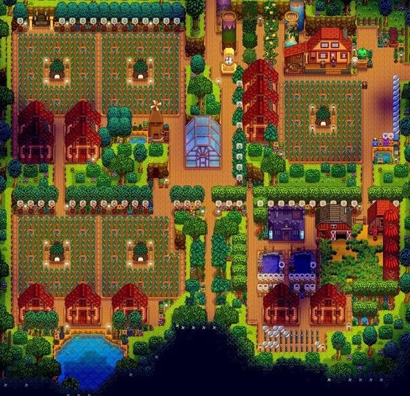 Stardew Valley 1.6: Complete Farm Map Layout and Ideas