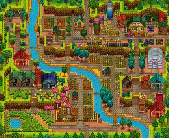 Stardew Valley 1.6: Sharing Mountain Top Farm Layout